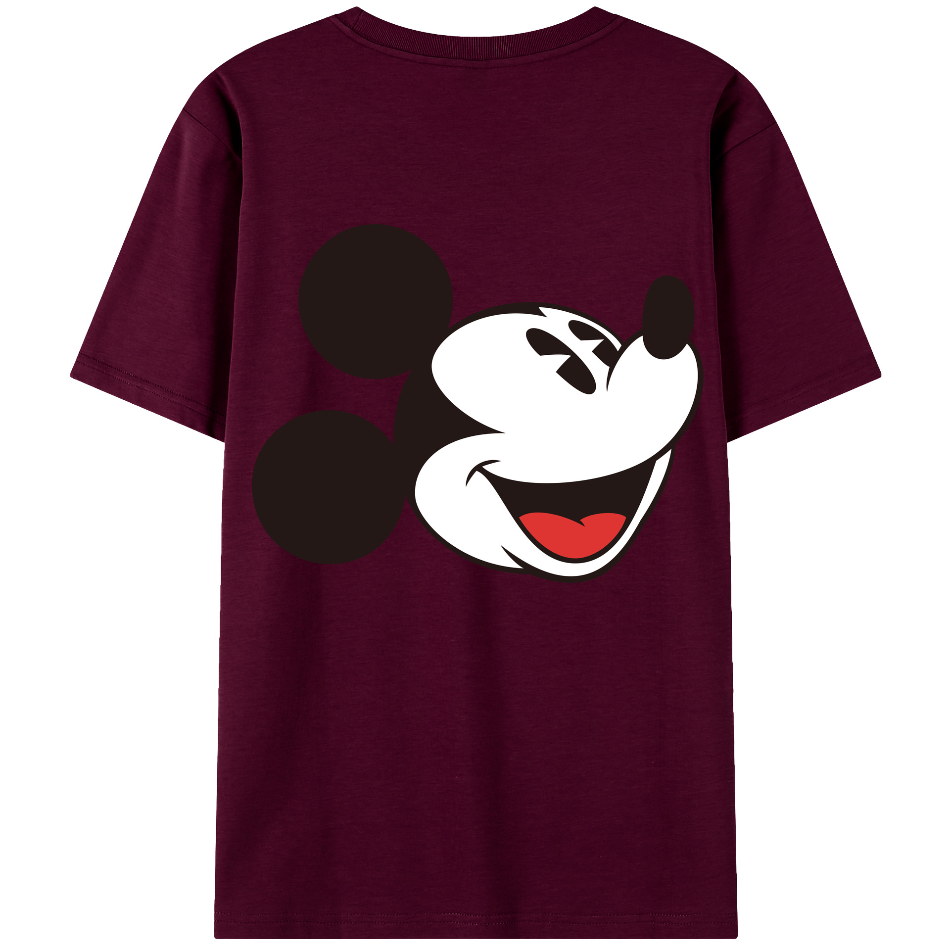 （画像用） ミッキーマウス Mickey Mouse レディース半袖Tシャツ(バックプリント)